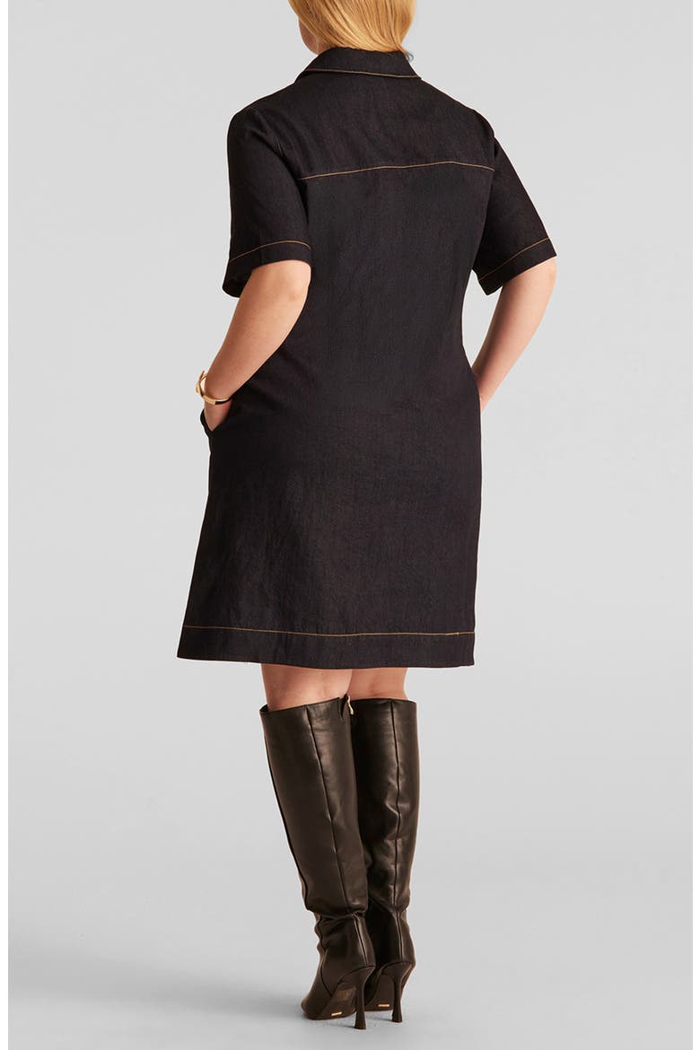 Avah Dress, Alternate, color, INDIGO NOIR