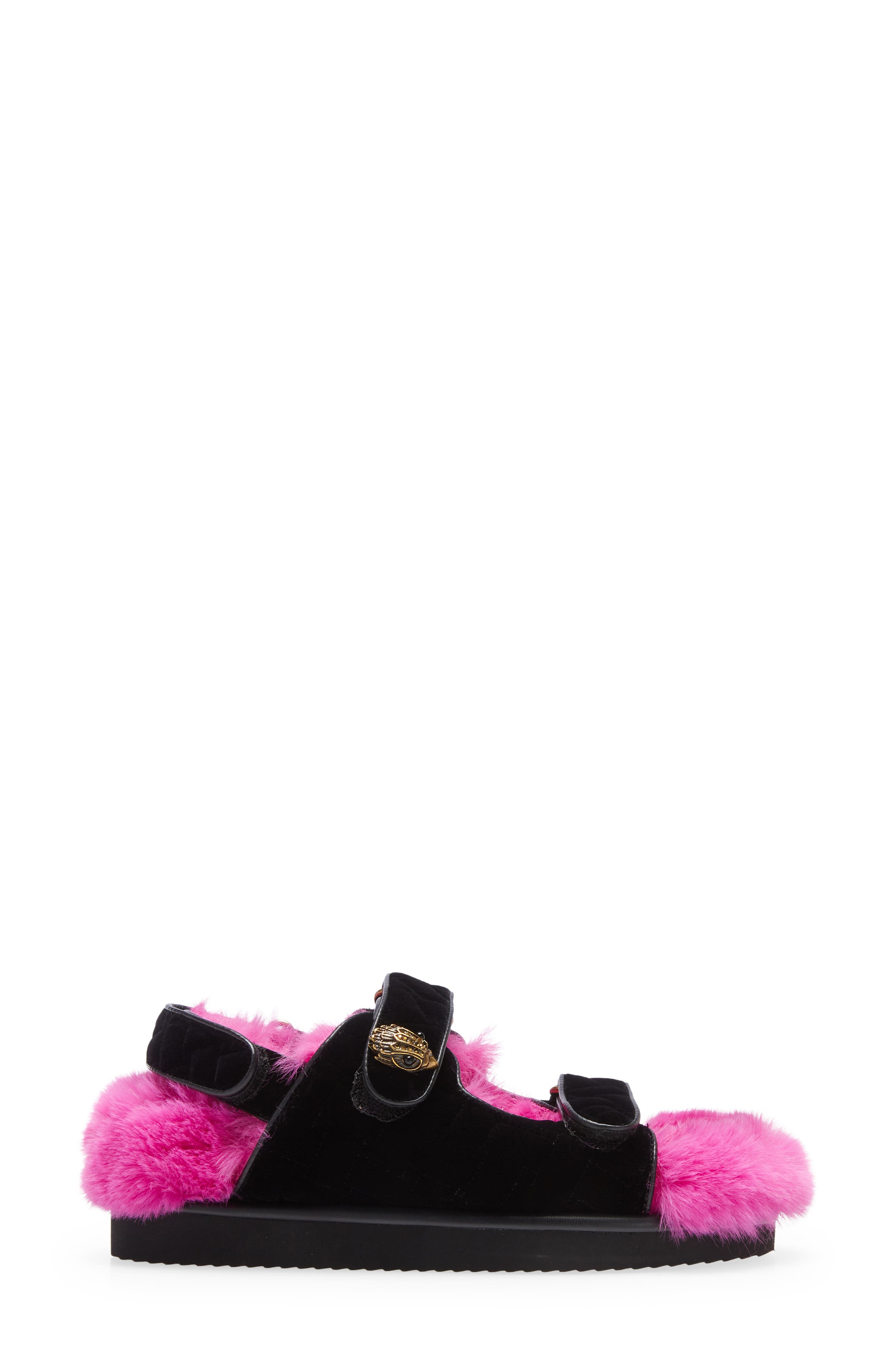 Kurt Geiger London Orson Faux Fur Slide Sandal, Alternate, color, 