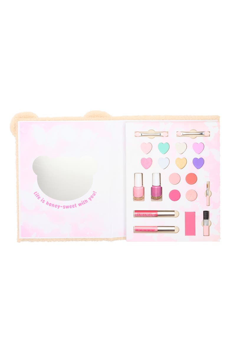 SIMPLE PLEASURES Kids' Fuzzy Bear Makeup Set, Alternate, color, Multi