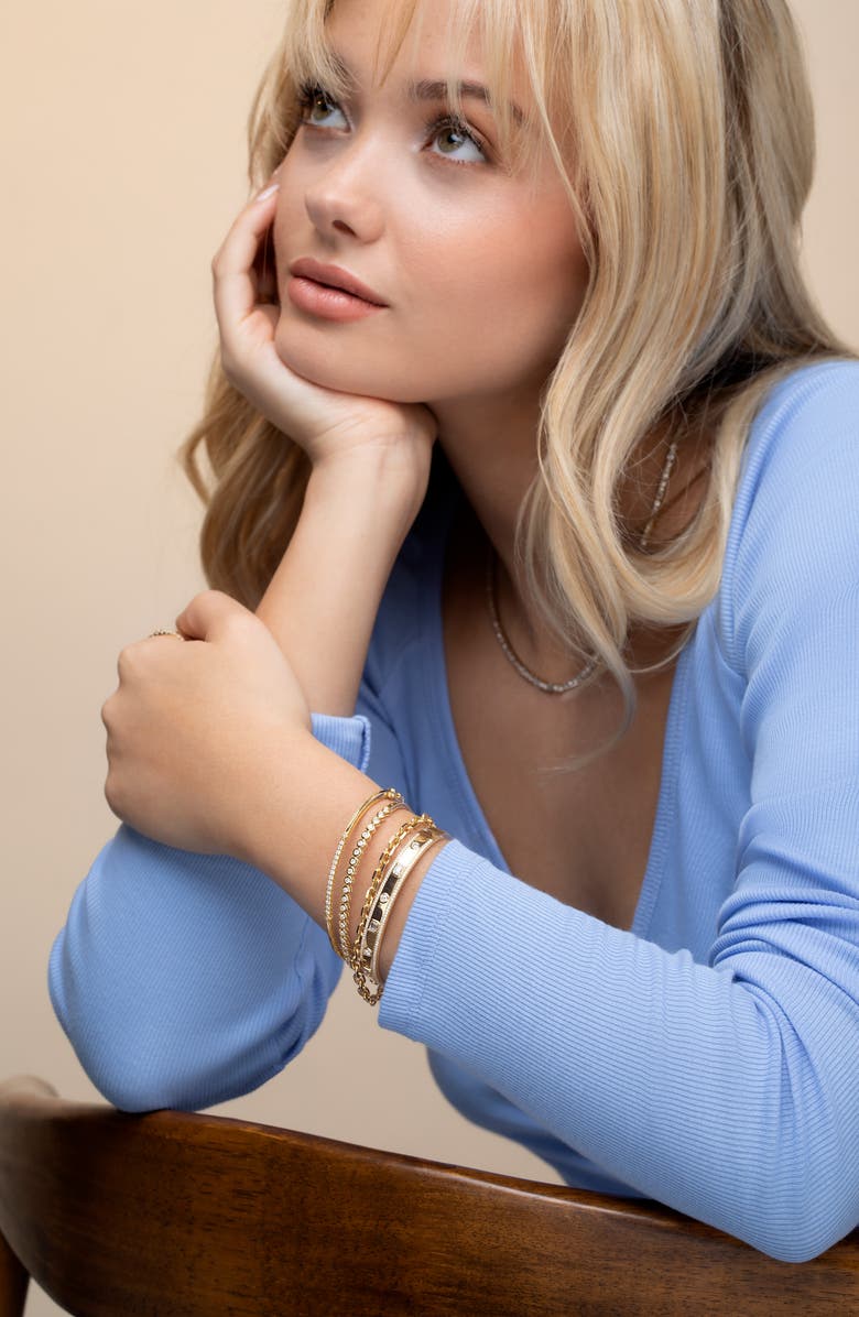 Bony Levy Rita Diamond Bangle, Alternate, color,