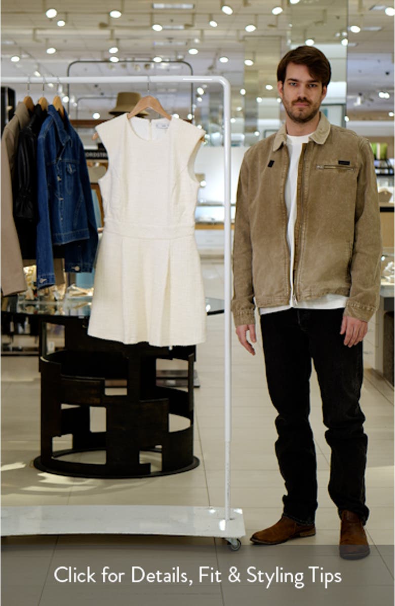 Textured Sleeveless Minidress, sales video thumbnail