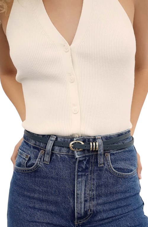 Ettika Triple Keeper Belt In Blue