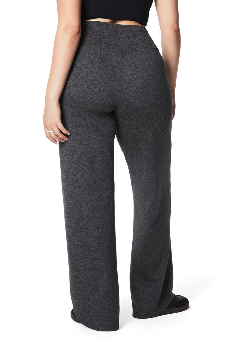 SPANXsmooth™ SoftStretch Wide Leg Pants, Alternate, color, VERY BLACK DASH HEATHER
