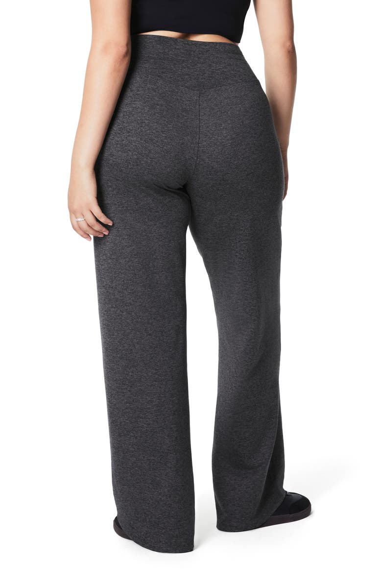 SPANX<sup>®</sup> SPANXsmooth<sup>™</sup> SoftStretch Wide Leg Pants, Alternate, color, Very Black Dash Heather