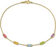Julianna B. Multi-Gemstone Station Bracelet 10K