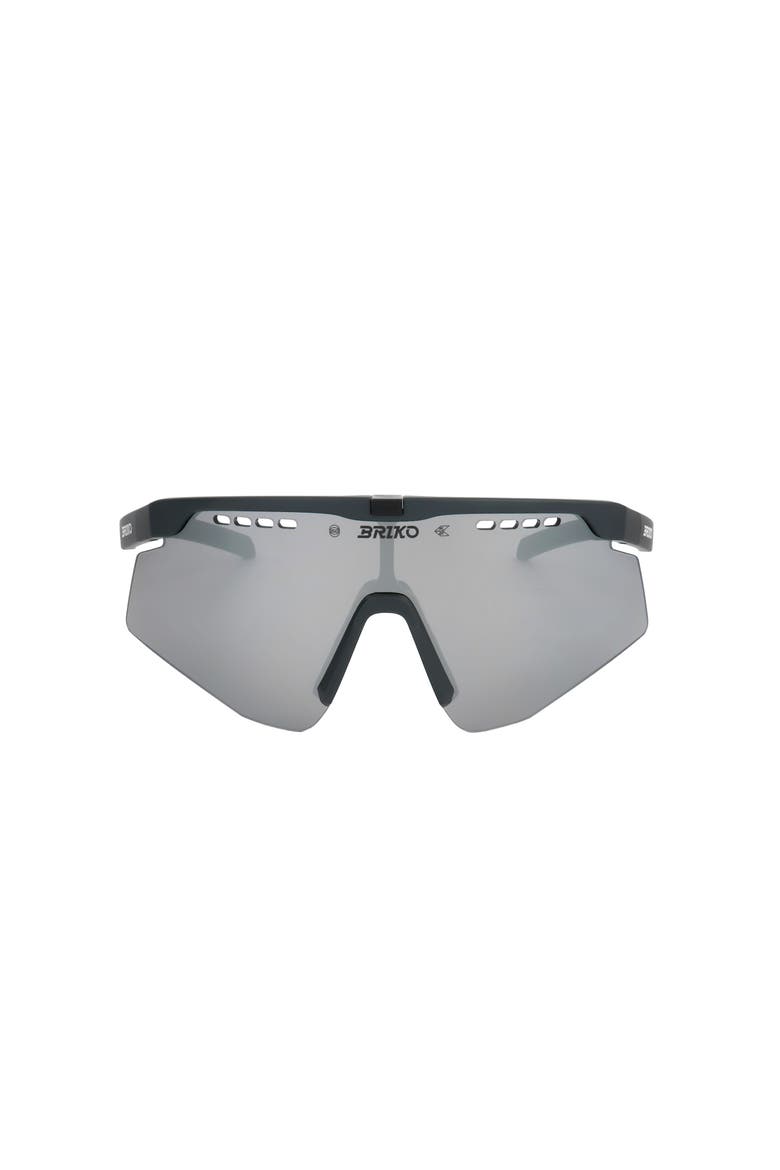 Shield Sport Sunglasses, Main, color, Black Metallic