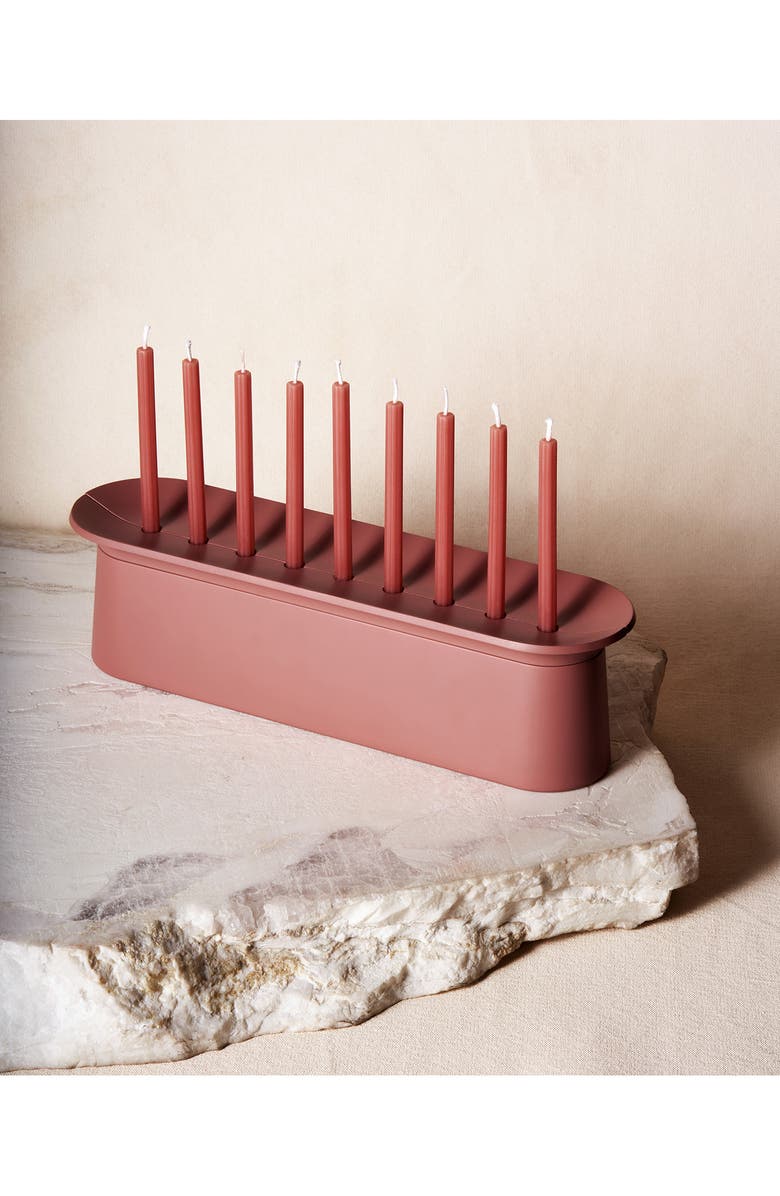 Via Maris Block Menorah, Alternate, color,