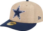 New Era Men's New Era  Natural/Navy Dallas Cowboys Pre-Curved Twine 59FIFTY Fitted Hat