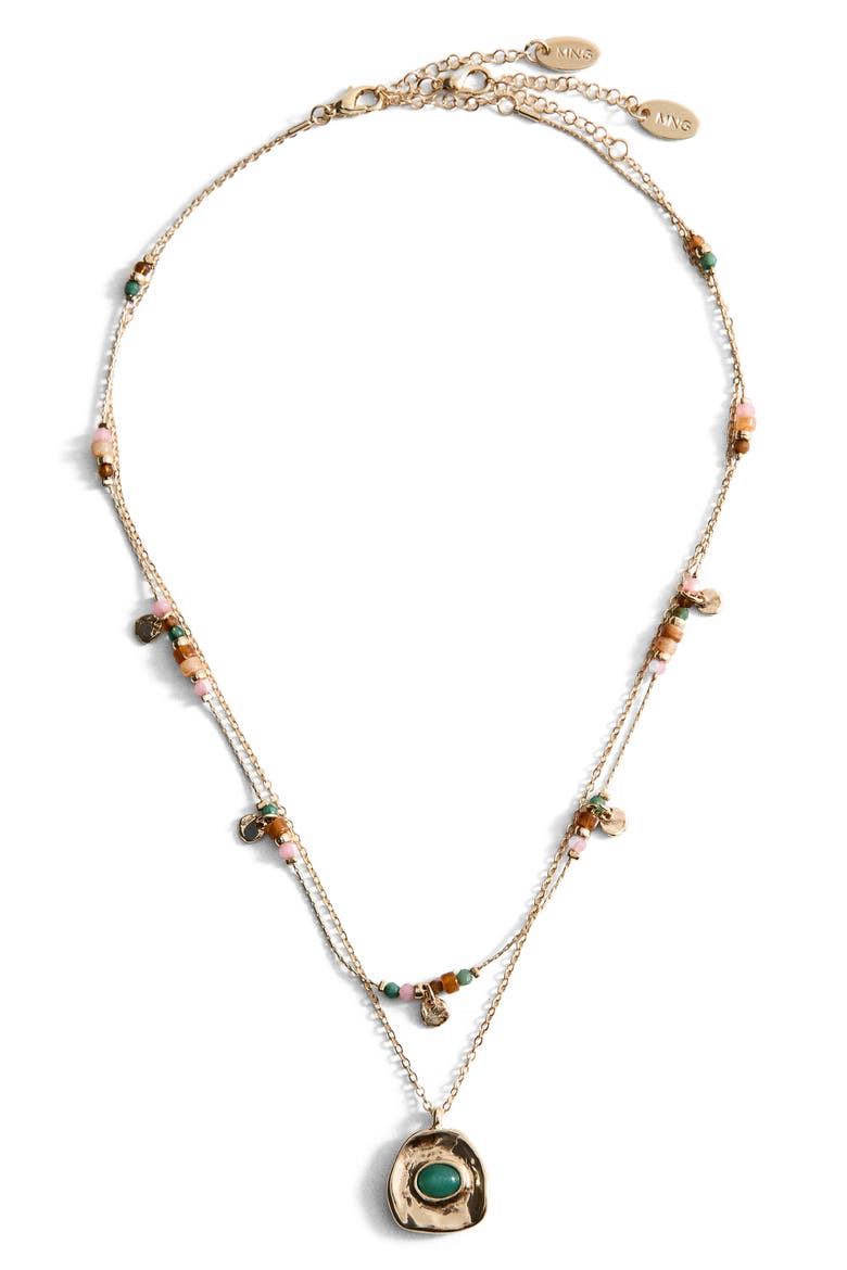 Mixed Layered Necklace, Main, color, GOLD