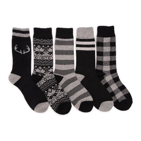 Wool Blend Socks 5 Pair Pack