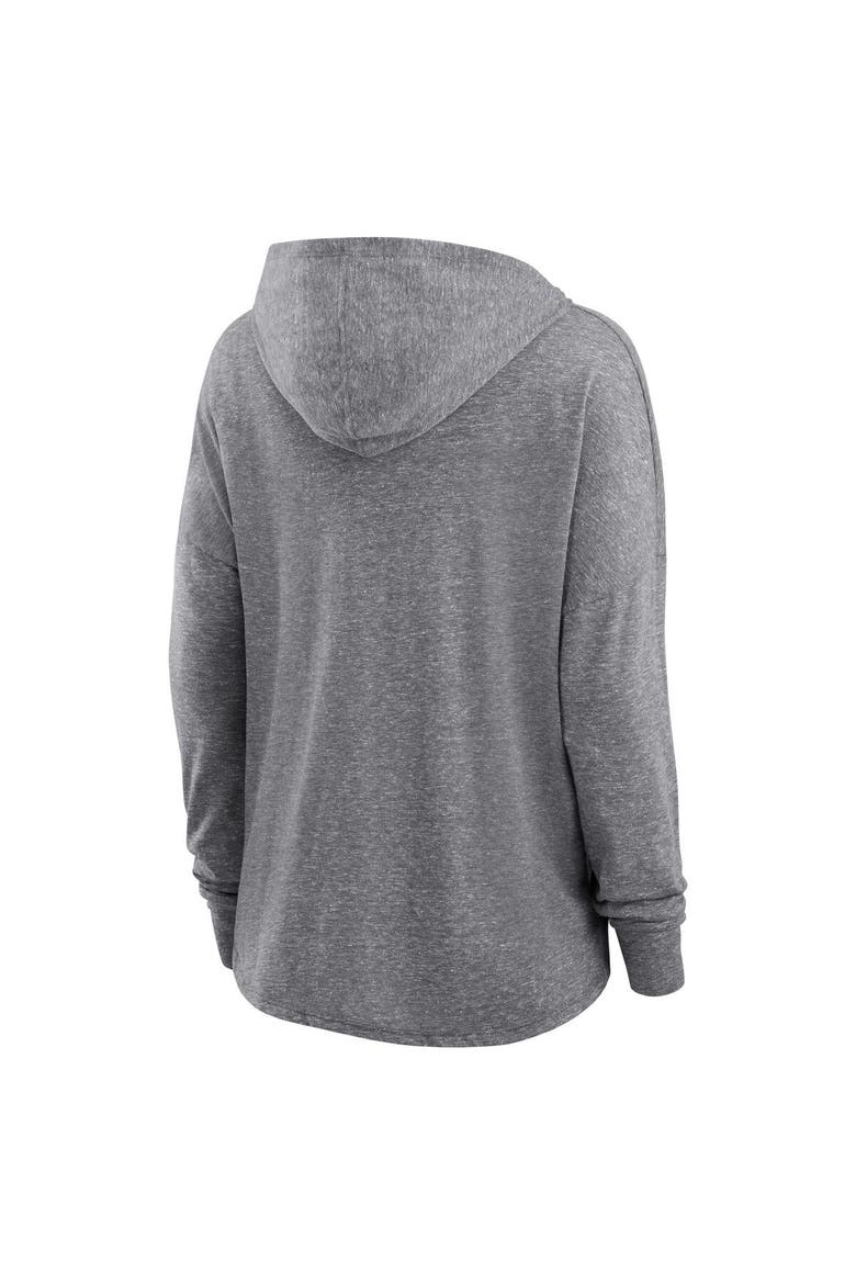 Women's Fanatics Branded Heather Gray Buffalo Bills Cozy Primary Pullover Hoodie, Alternate, color, Heather Gray