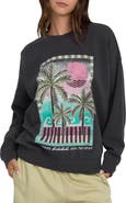 Billabong Echo Oversize Fleece Graphic Sweatshirt