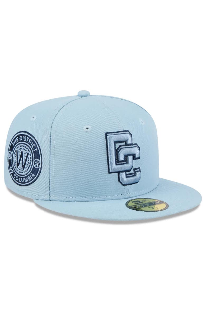 New Era Men's New Era Light Blue Washington Nationals 2025 City Connect Fan Pack 59FIFTY Fitted Hat, Alternate, color, Light Blue