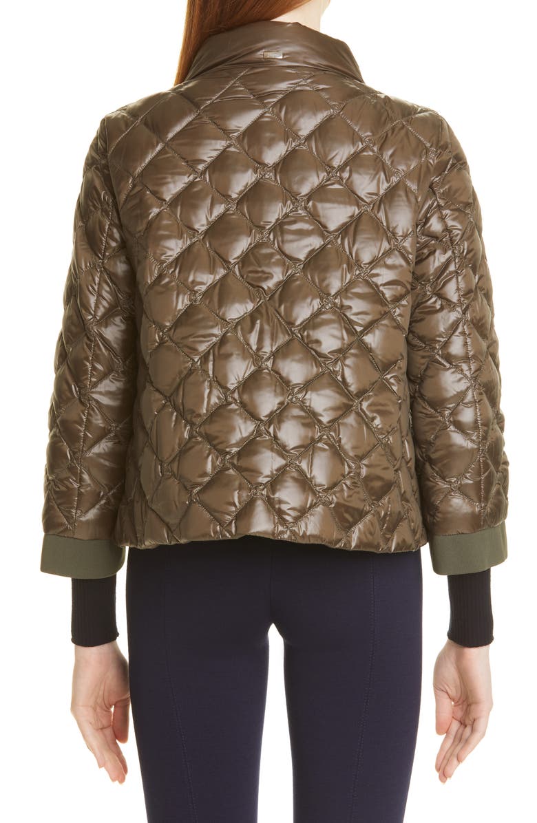 Herno Diamond Quilted Ultralight Down Bomber Jacket, Alternate, color,