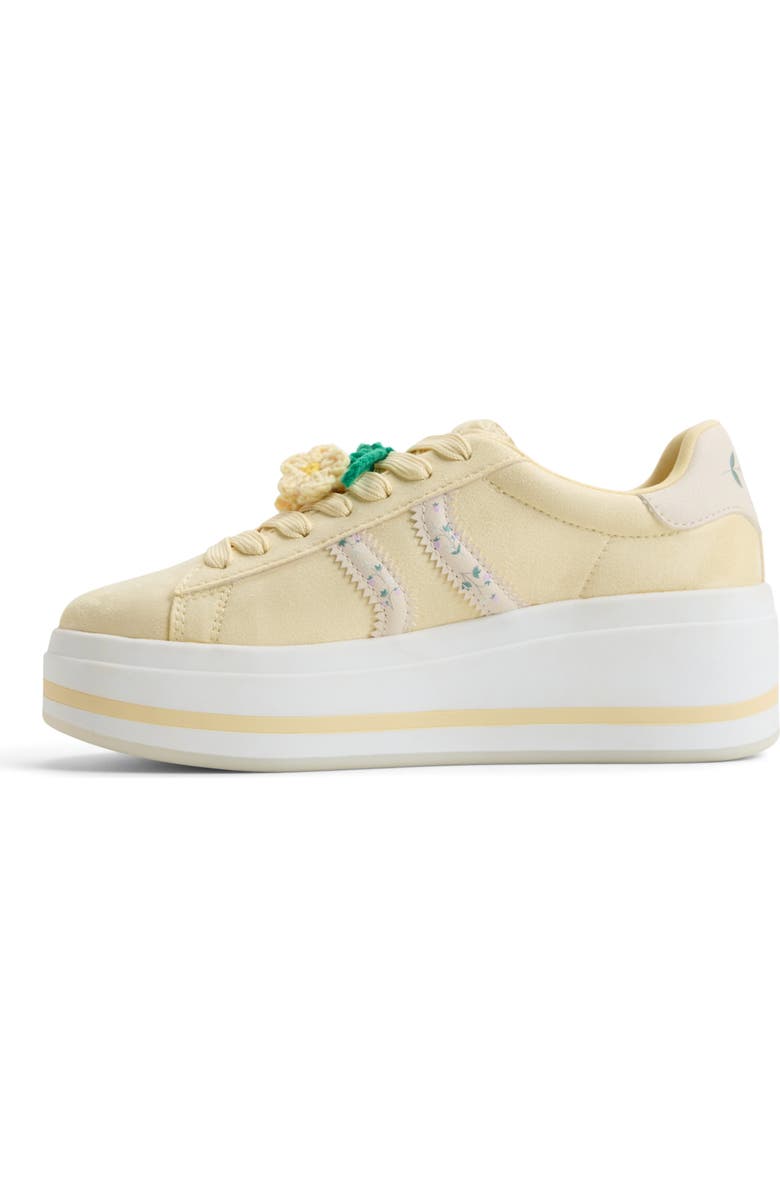 ALDO Paotlan Platform Wedge Sneaker, Alternate, color, Light Yellow