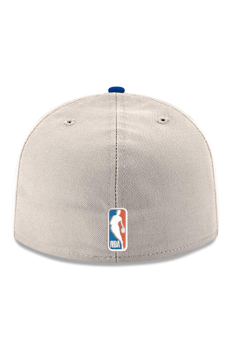 New Era Men's New Era White/Blue New York Knicks Chrome 59FIFTY Fitted Hat, Alternate, color, White