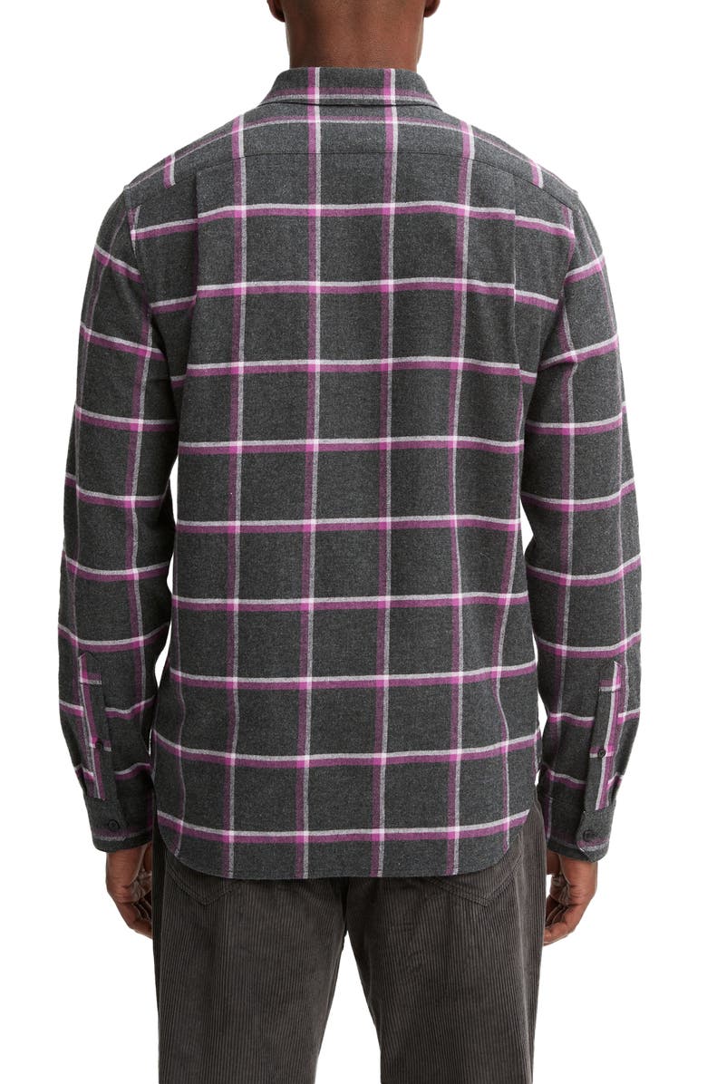 Vince Skipton Plaid Flannel Button-Up Shirt, Alternate, color, 
