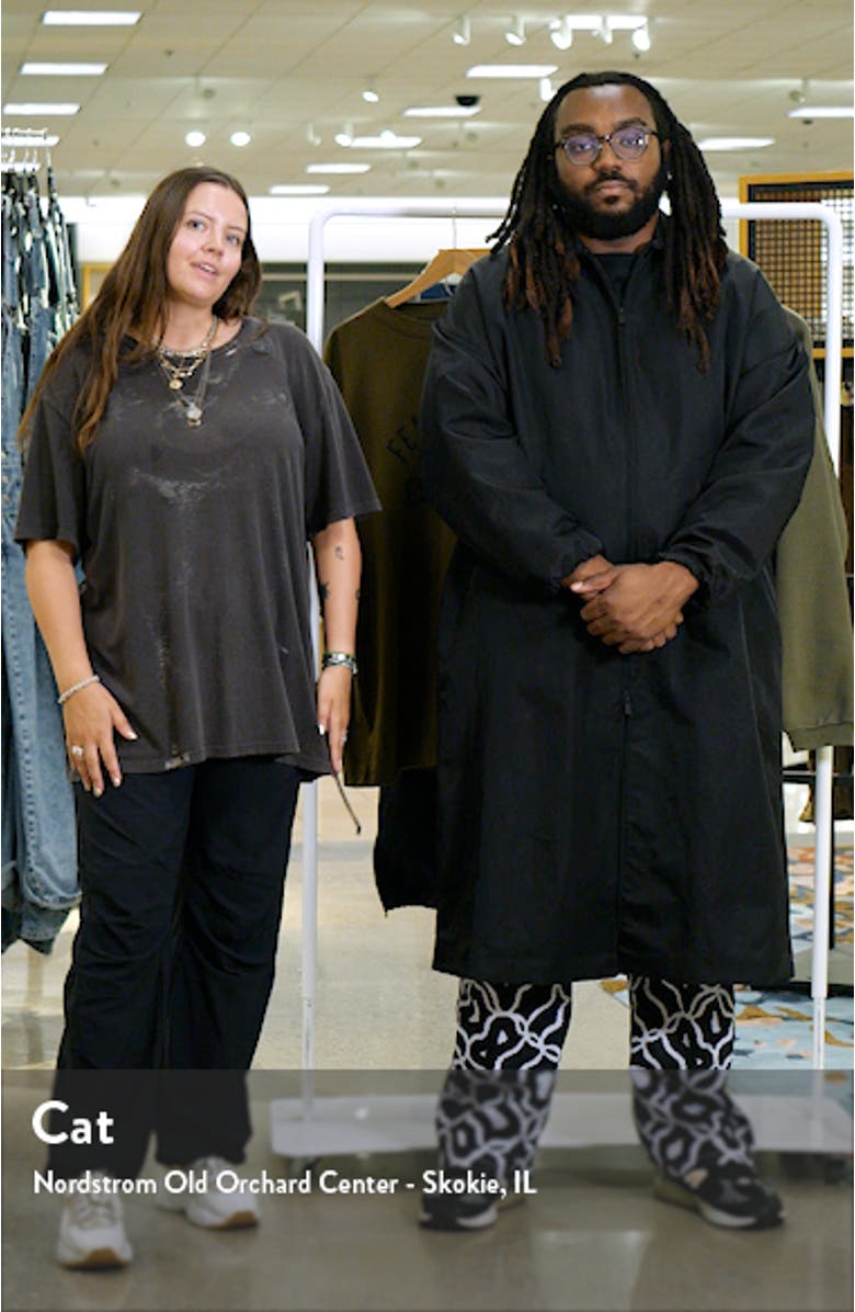 Gender Inclusive Embroidered Logo Textured Nylon Car Coat, sales video thumbnail