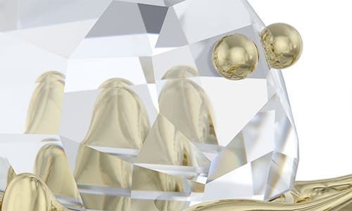 Swarovski Crystal Zodiac Figurine In Gold
