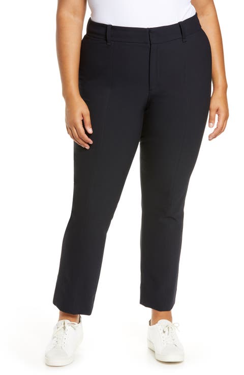High Waist Cigarette Pants (Plus Size)