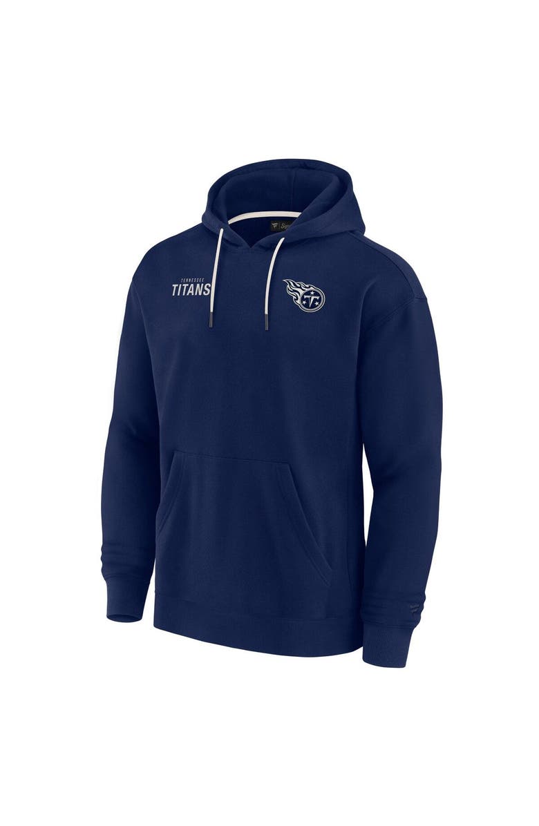 Fanatics Signature Unisex Fanatics Signature Navy Tennessee Titans Elements Super Soft Fleece Pullover Hoodie, Alternate, color, Navy