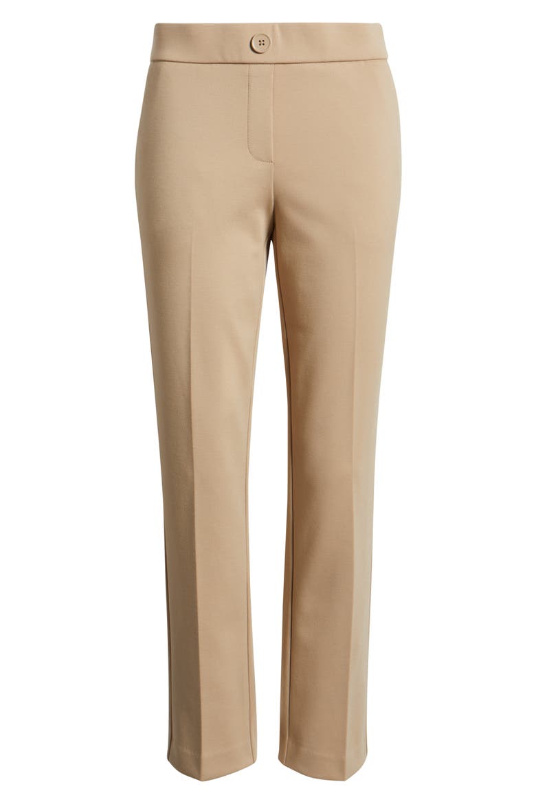 Straight Leg Pull-On Pants, Alternate, color, LATTE