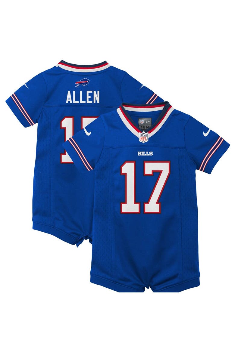 Newborn & Infant Nike Josh Allen Royal Buffalo Bills Romper Jersey, Main, color, Royal