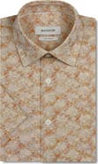 Bugatchi Miles OoohCotton® Print Short Sleeve Button-Up Shirt