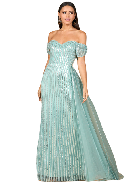 Off Shoulder Fitted Gown