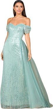 LARA New York Off Shoulder Fitted Gown