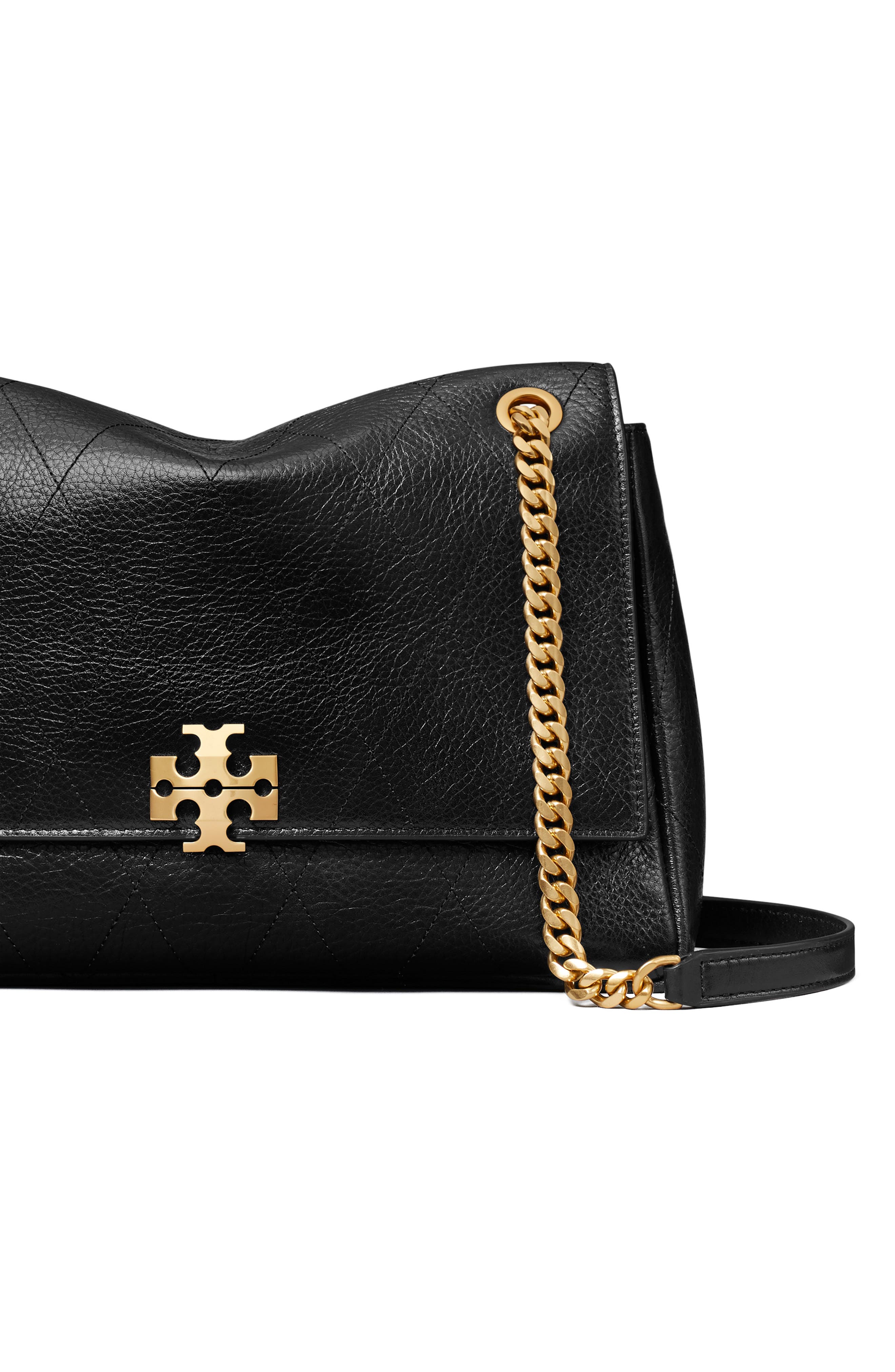 Tory Burch Charlie Leather Shoulder Bag, Alternate, color, 