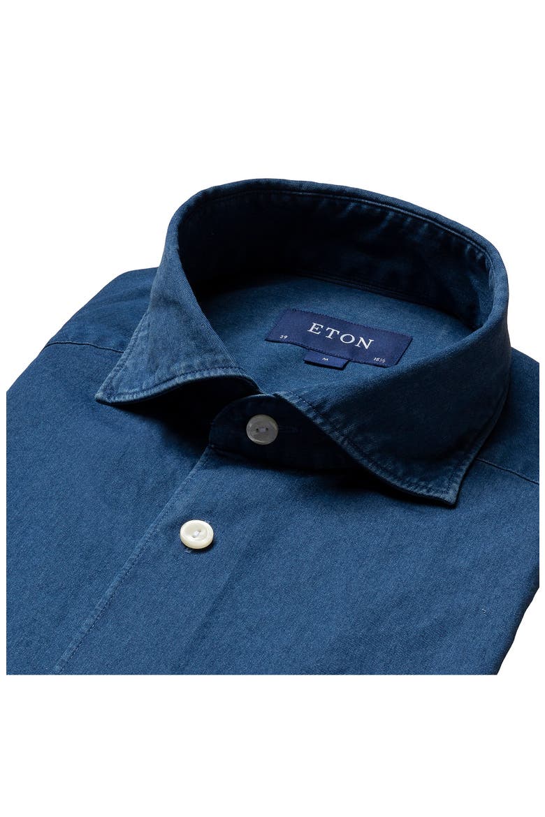 Contemporary Fit Chambray Shirt, Alternate, color, BLUE