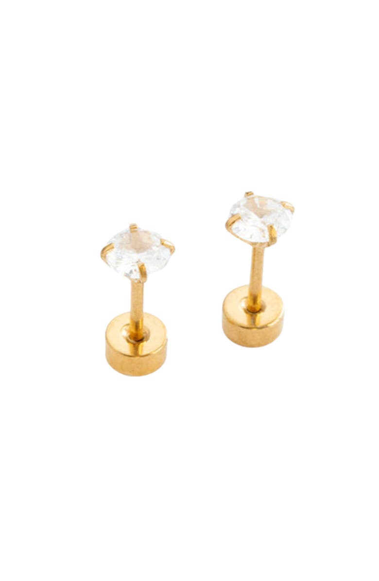 Pip Pop Diamond Stud Earrings, Main, color, Gold