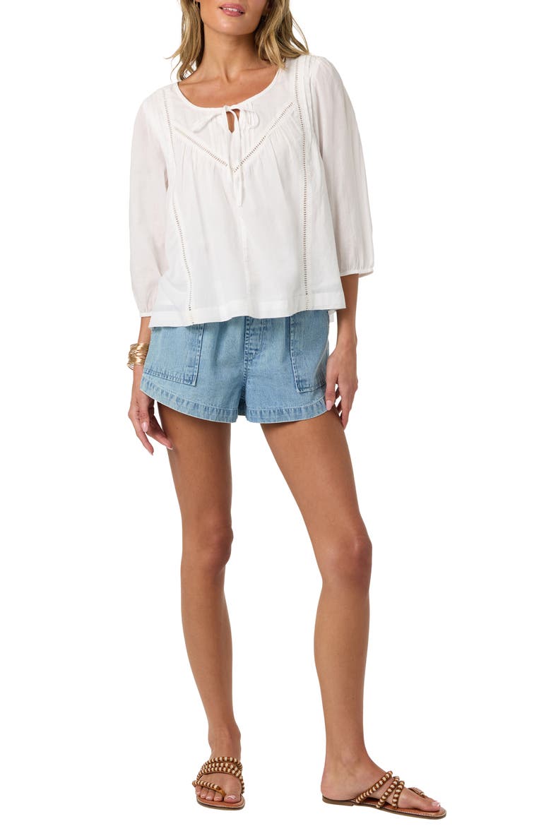 Tomi Cotton Top, Alternate, color, WHITE