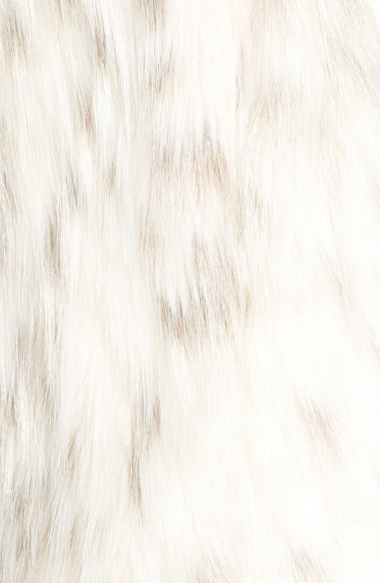 Via Spiga Collarless Faux Fur Vest, Alternate, color, 