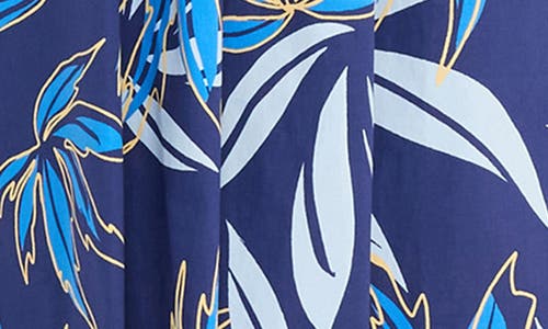 Maggy London Womens Hi-low Cotton Midi Dress In Royal Blue/french Blue