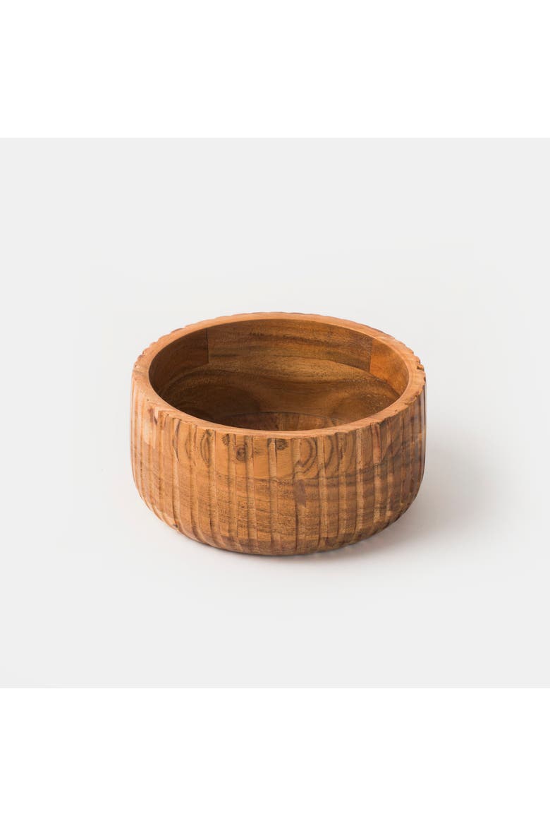 Etta Acacia Wood Bowls, Alternate, color, Brown - Large