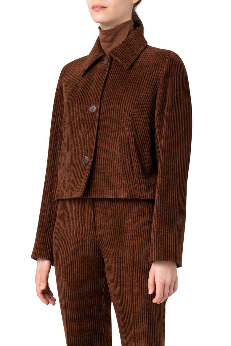 Leland Corduroy Crop Jacket, Alternate, color, 004 CARAMEL