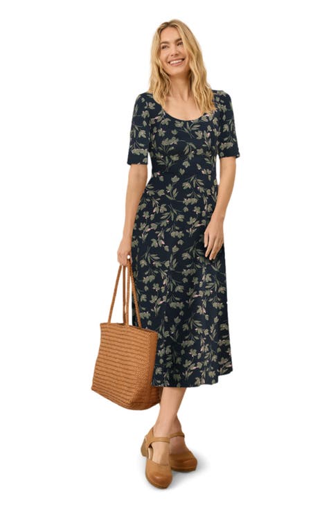 Fit & Flare Signature Scoop Dress Made With Organic Cotton
