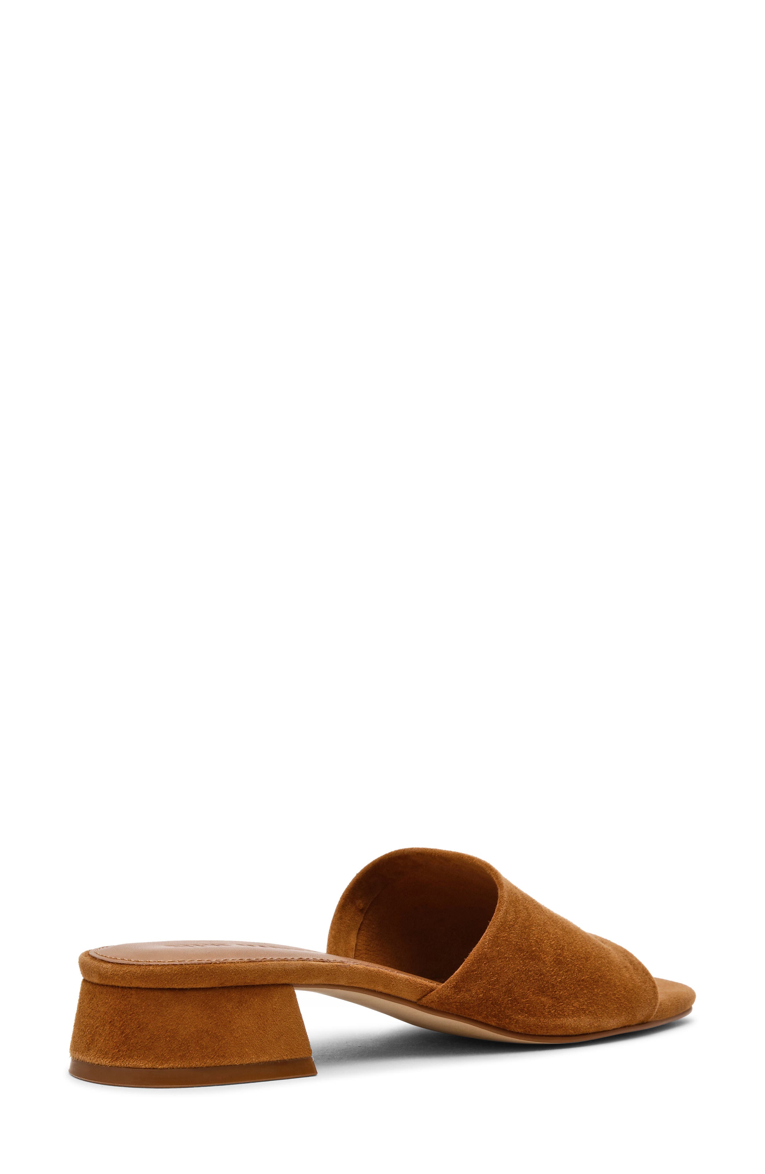 Steve Madden Montgomery Block Heel Sandal, Alternate, color, Chestnut Suede