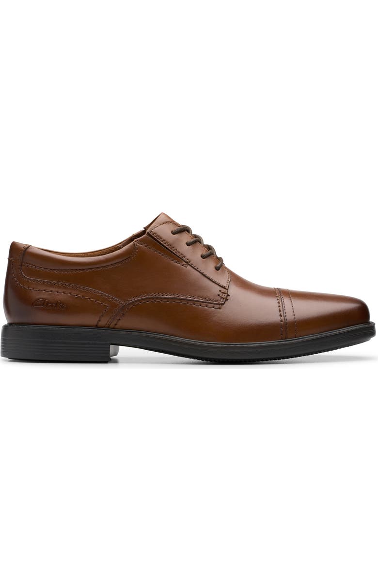 Clarks<sup>®</sup> Dresslite Cap Toe Derby, Alternate, color, Tan Leather