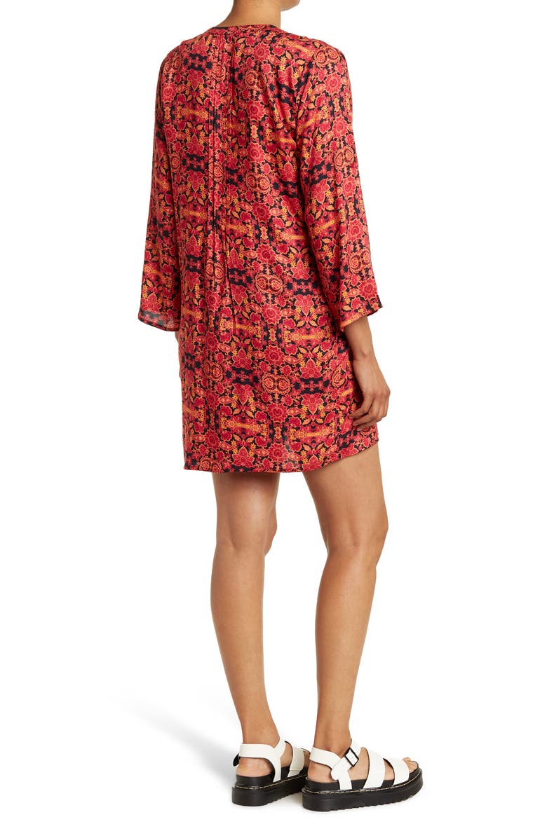 Collective Concepts Elbow-Length Sleeve Shift Dress, Alternate, color, 