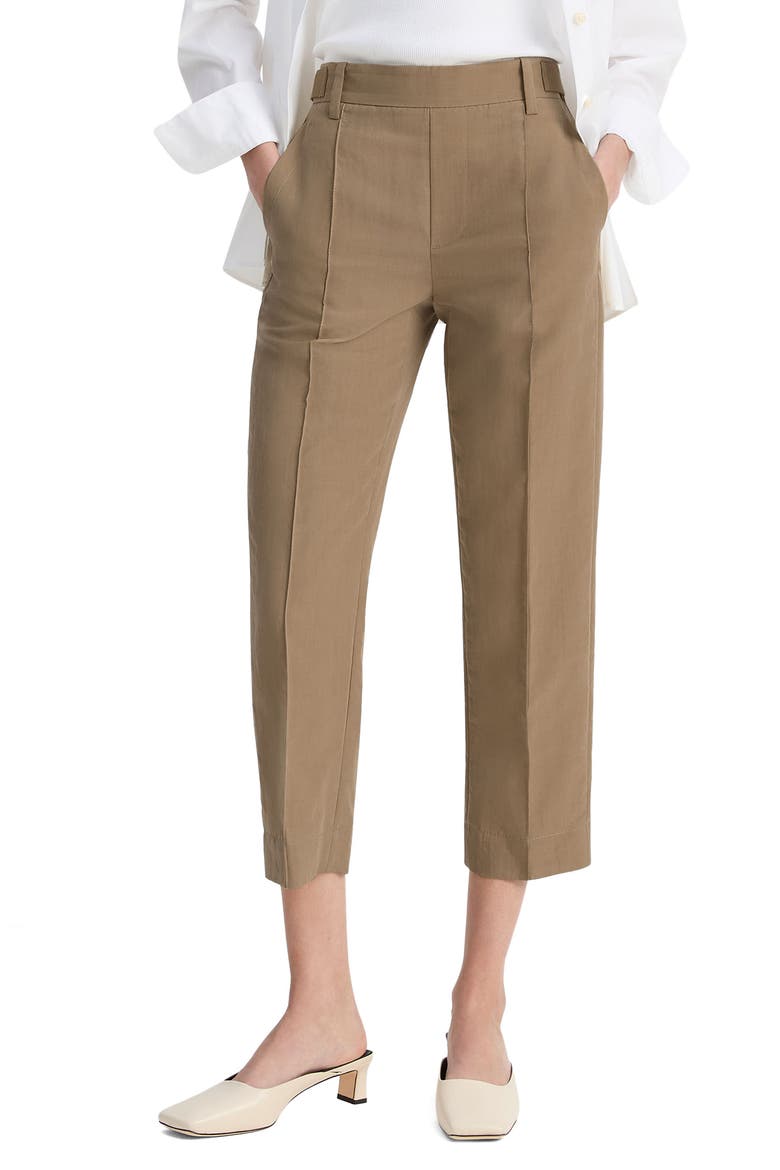 Utility Tab Detail Crop Pants, Main, color, TAPENADE