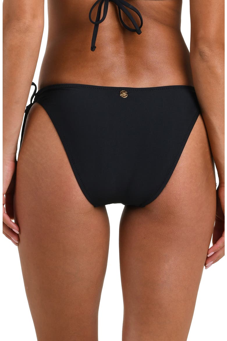 Solids Side Tie Bikini Bottoms, Alternate, color, BLACK