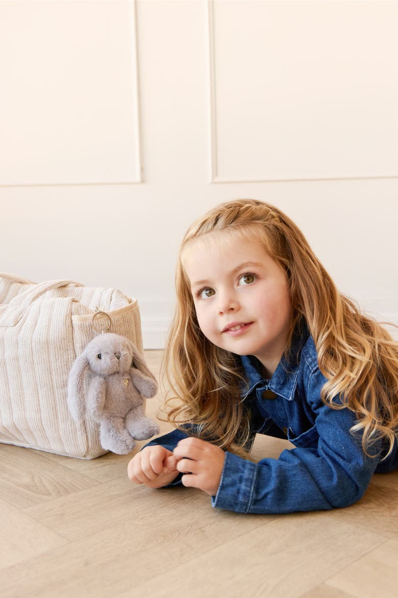 Penelope the Bunny 12" Plush & 6" Keychain Set, Alternate, color, Silver