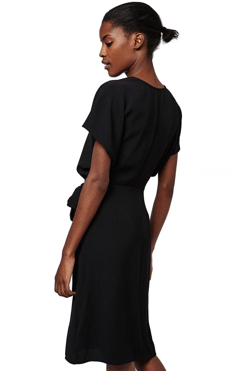 Topshop Crepe Wrap Dress, Alternate, color,