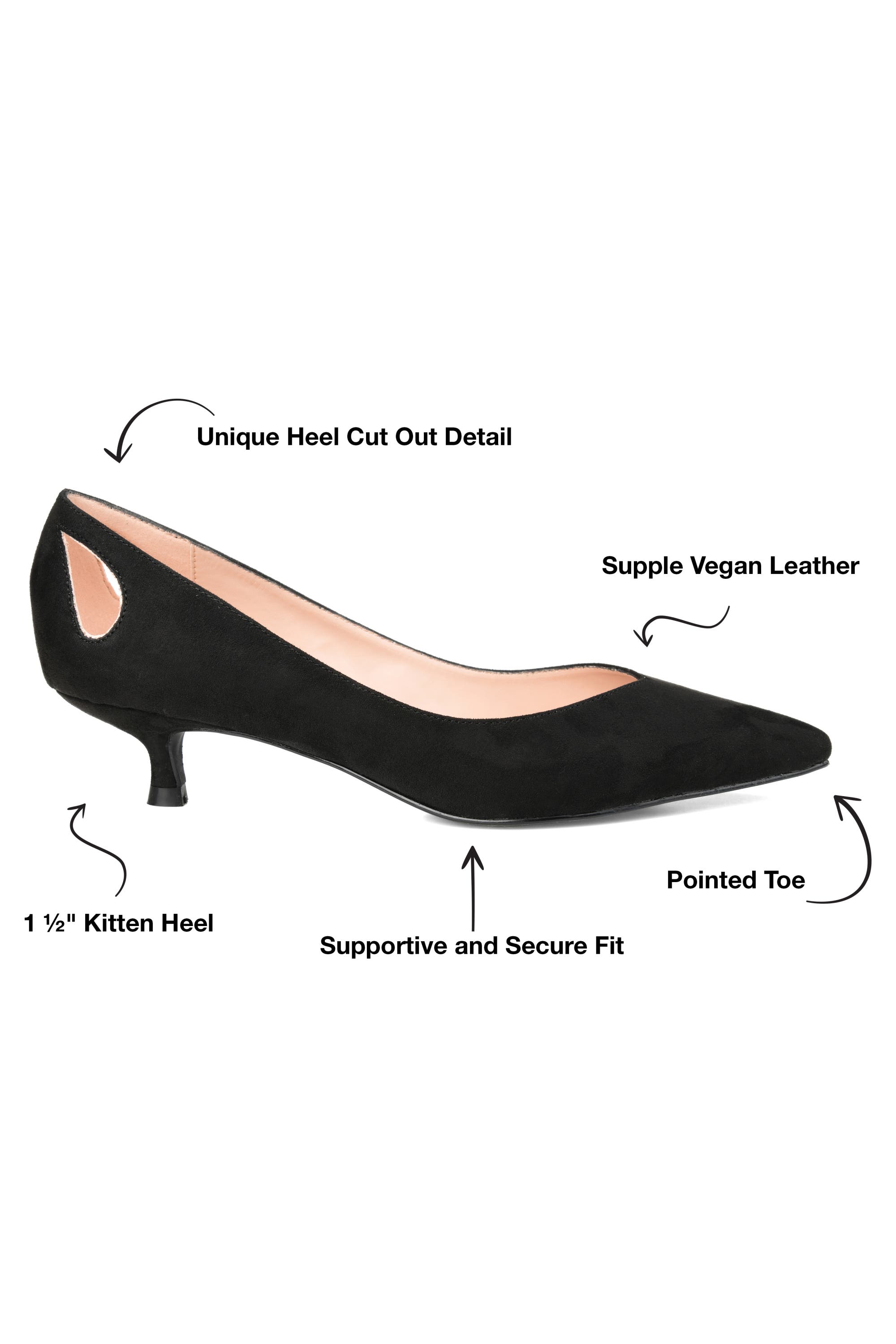 Journee Collection JOURNEE Goldie Kitten Heel Pump, Alternate, color, 