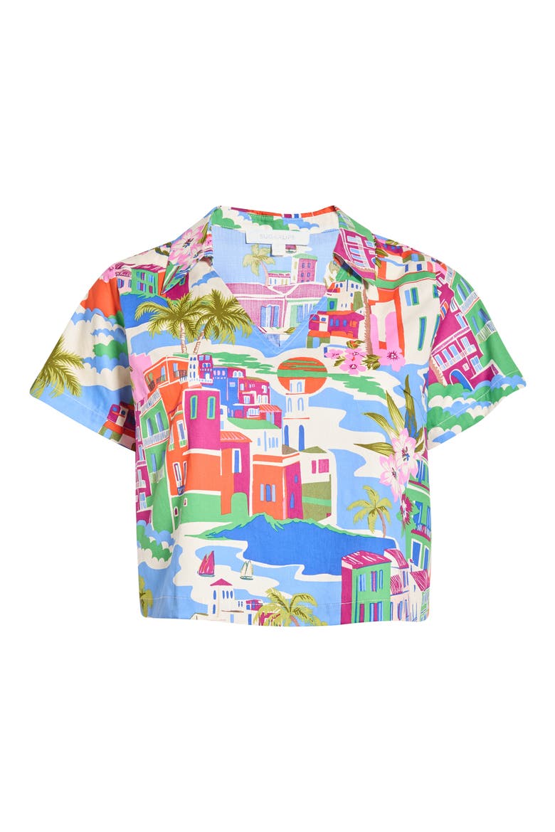 Rumi Collar Shirt, Alternate, color, CREAM-BLUE-MULTI