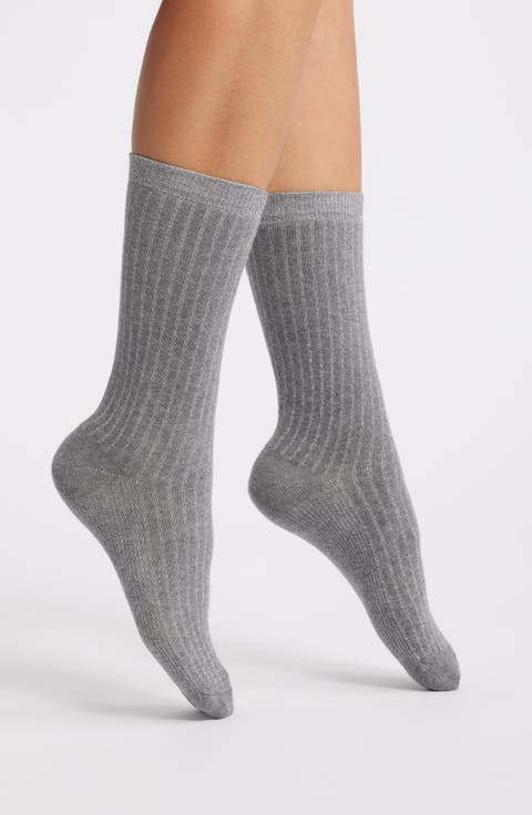 Sparkle Stripe Crew Socks
