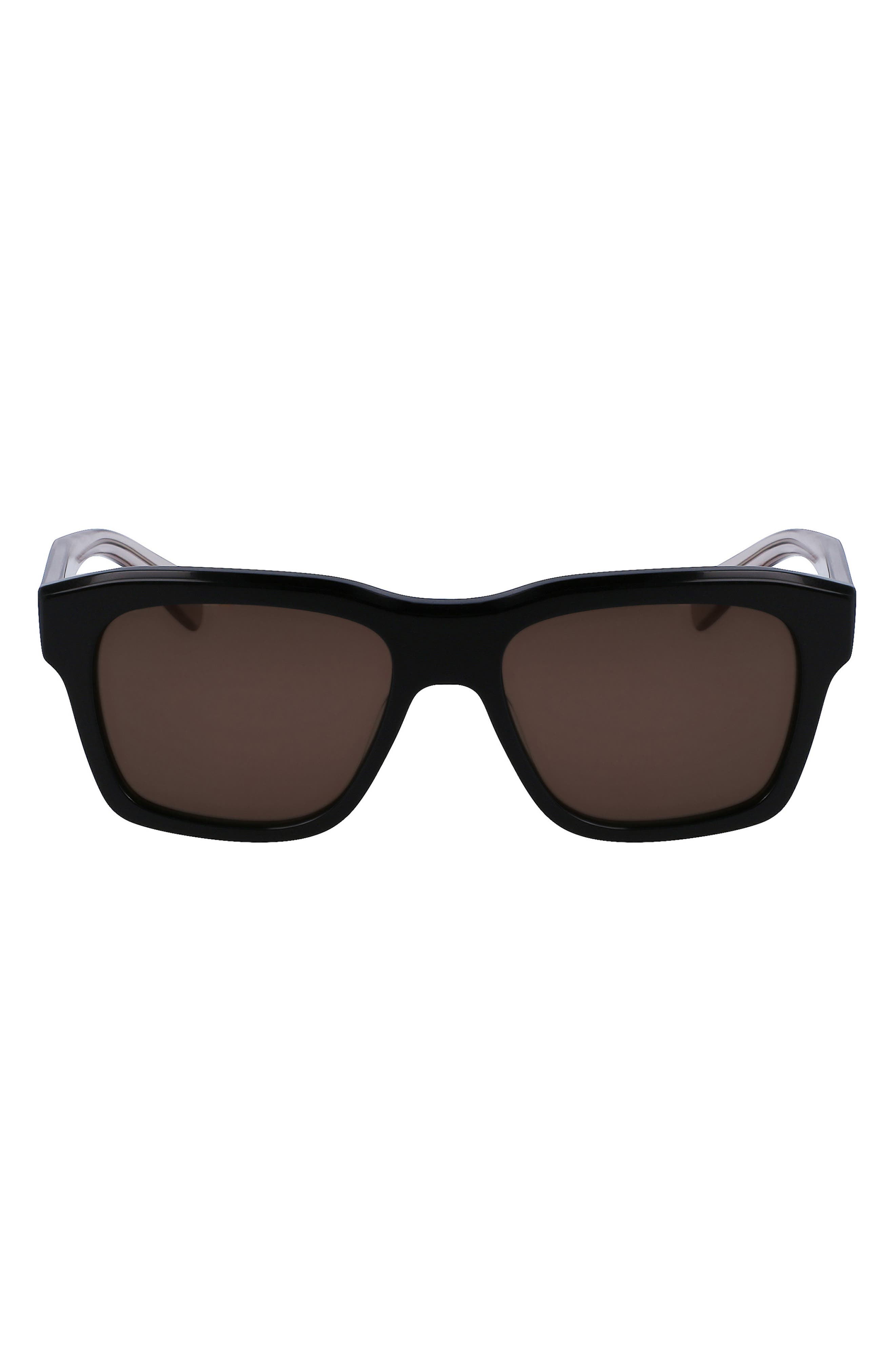 FERRAGAMO 56mm Polarized Rectangular Sunglasses